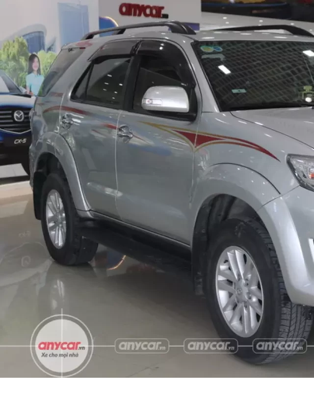   Bảng giá xe Toyota Fortuner cũ tháng 01/2024