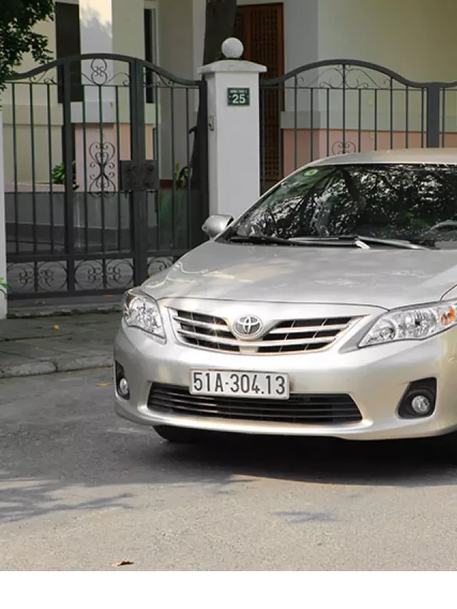   Đánh giá chi tiết về Toyota Altis 2012