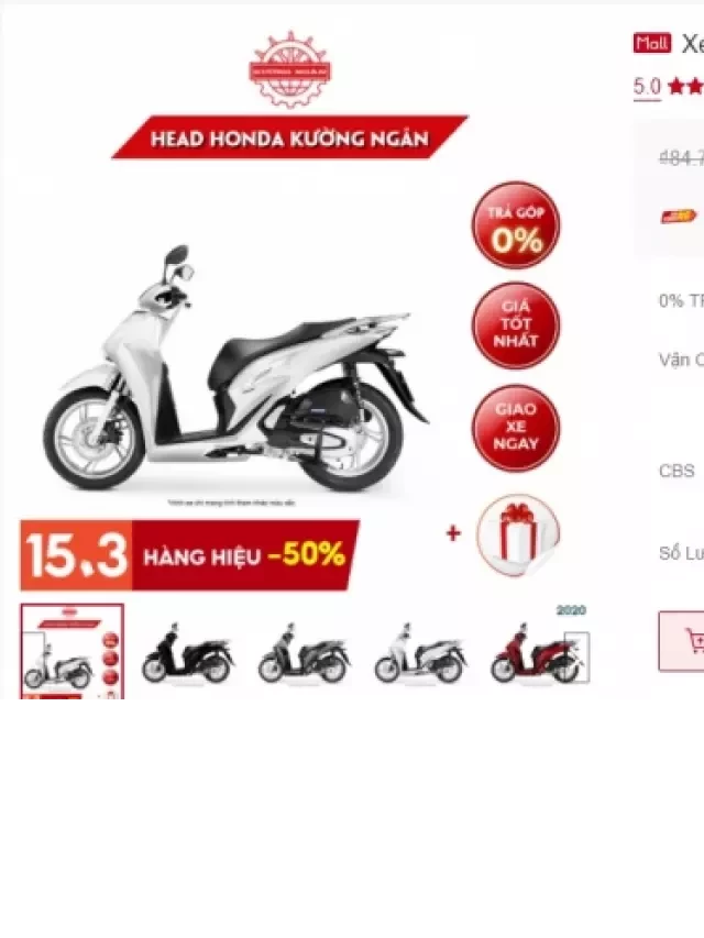   Giá xe Honda SH 125i 2021 bất ngờ giảm sốc đầu tháng 3: Cơ hội cực hot, khách Việt chốt đơn gấp!