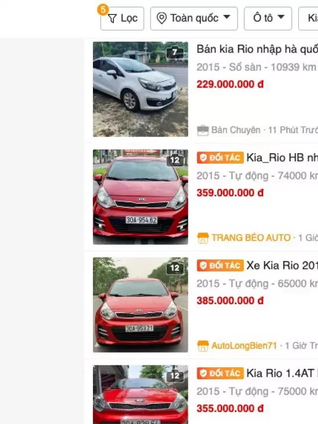   KIA Rio 2015 hatchback giá 350 triệu: Những điều bạn cần biết