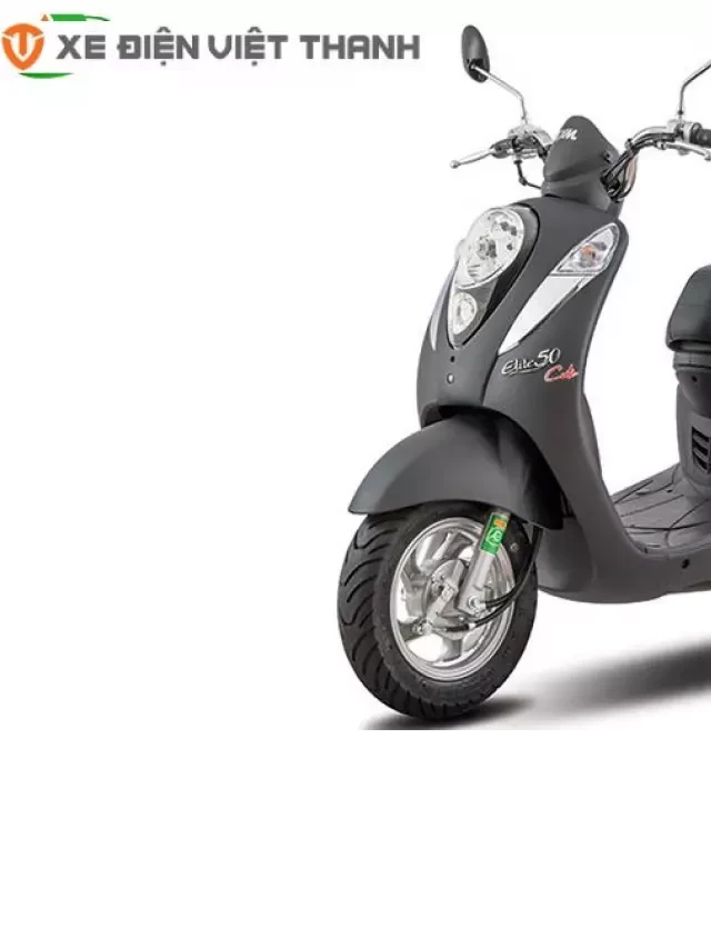   Xe ga SYM Elite 50cc Đen Nhám - Sang Trọng và Phái Đẹp