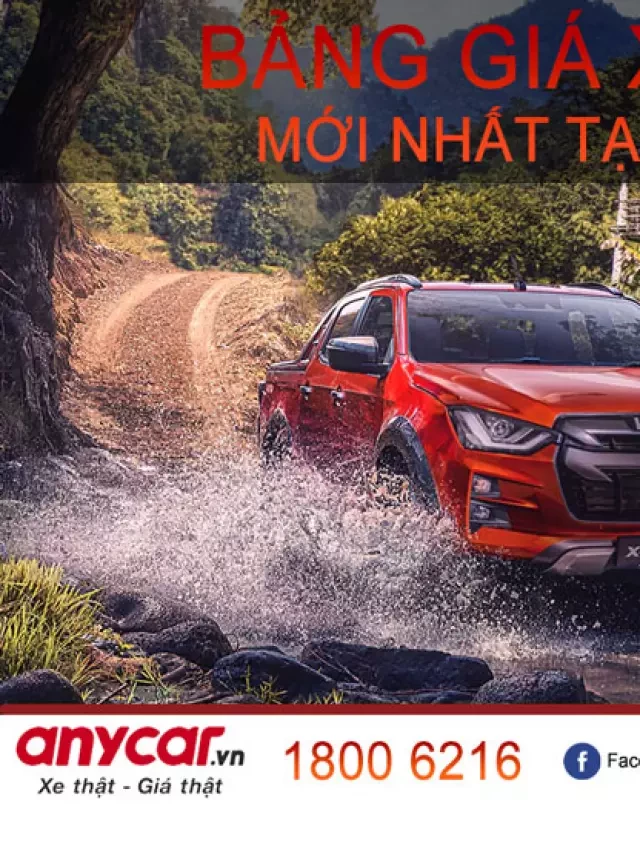   Bảng giá xe Isuzu mới nhất tháng 01/2024 tại Việt Nam