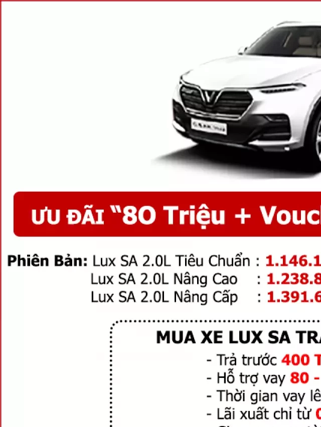   VinFast Lux Sa2.0 2022 - Thương hiệu Việt chất lượng cao