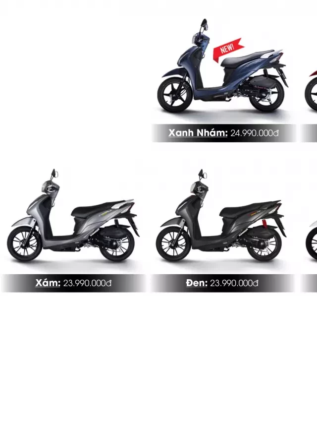   Bảng giá xe 50cc chính xác tại cửa hàng KYMCO năm 2021