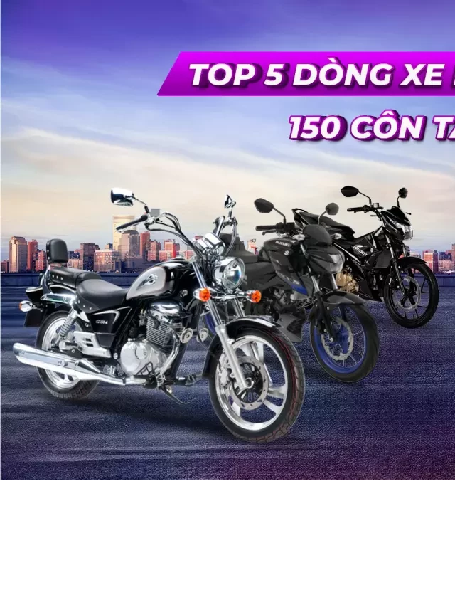   TOP 5 DÒNG XE MÁY SUZUKI 150 CÔN TAY CHẤT LƯỢNG