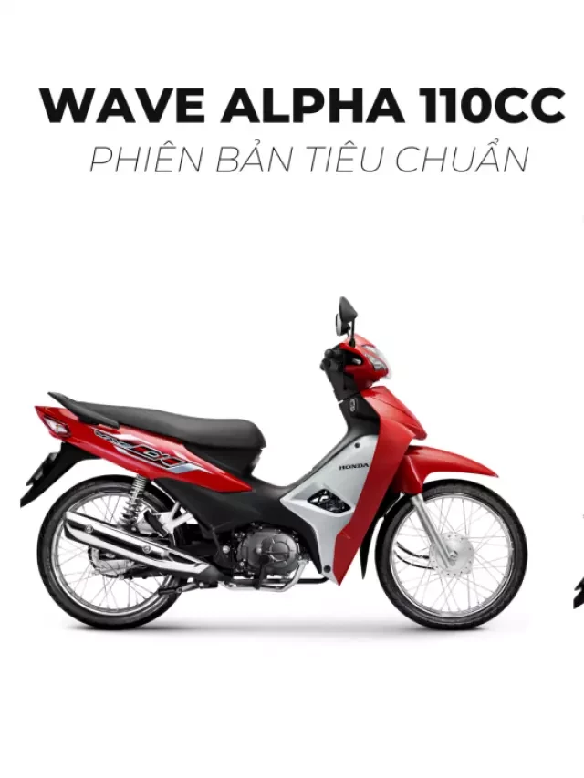   Đánh giá chi tiết Honda Wave Alpha Tiêu Chuẩn: Lựa chọn xuất sắc cho người trẻ