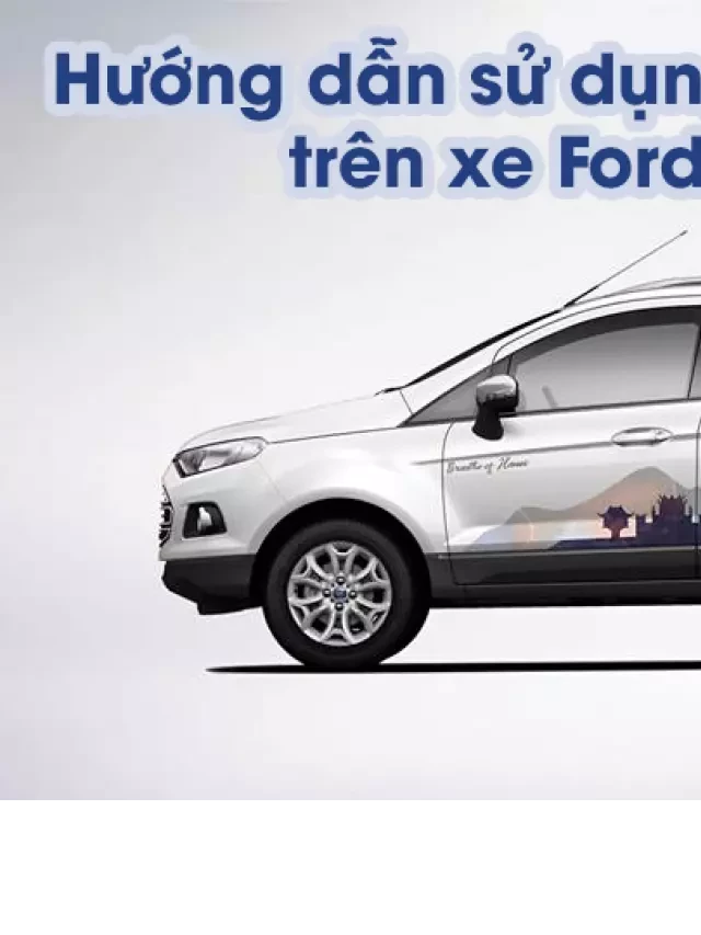   Hướng dẫn sử dụng các tính năng trên xe Ford Ecosport (P2)