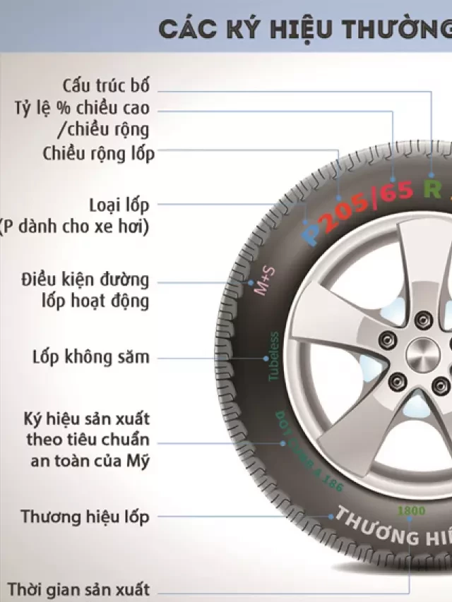   Hướng dẫn cách đọc thông số lốp xe ô tô tài xế Việt cần biết