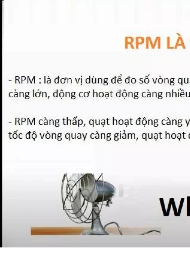   Tìm Hiểu RPM Là Gì? 1 RPM Bằng Bao Nhiêu Vòng/Phút?