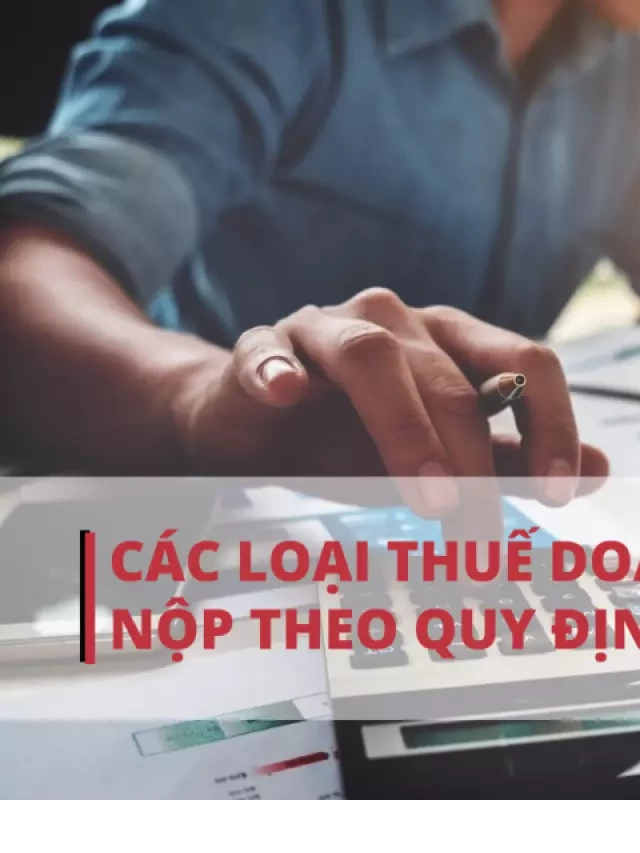   Các loại thuế doanh nghiệp phải nộp năm 2023 theo quy định mới nhất