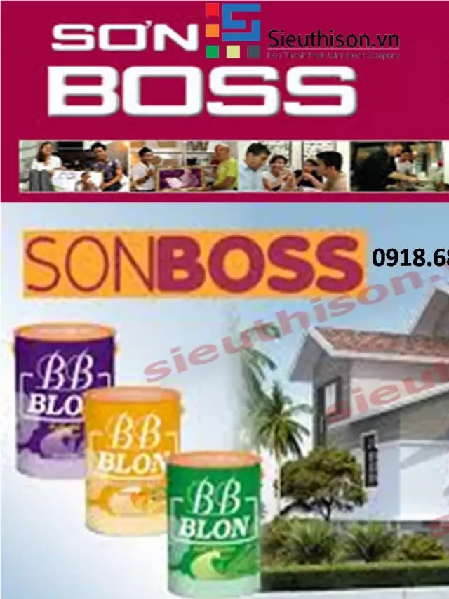   Bảng báo giá 2017 cho sơn nước Boss: Luôn là sự lựa chọn tốt nhất cho ngôi nhà của bạn