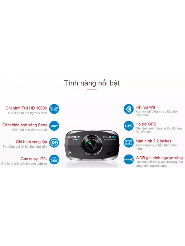   Camera hành trình Vietmap X9S tích hợp wifi - Sự tiến bộ đáng kinh ngạc