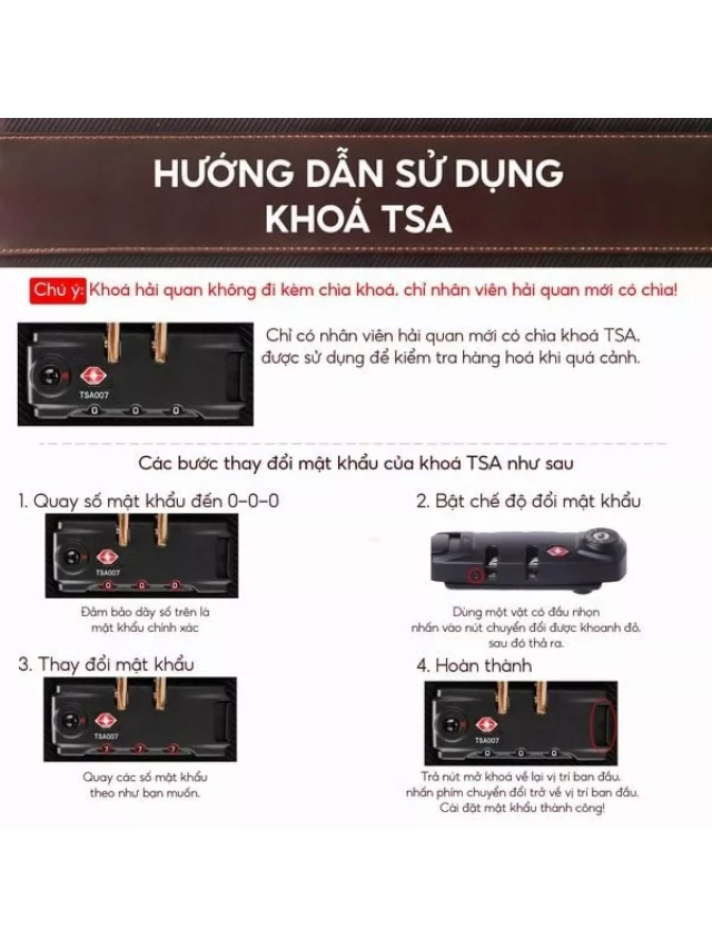   8 Cách Mở Khóa Vali Khi Quên Mật Khẩu Nhanh Chóng