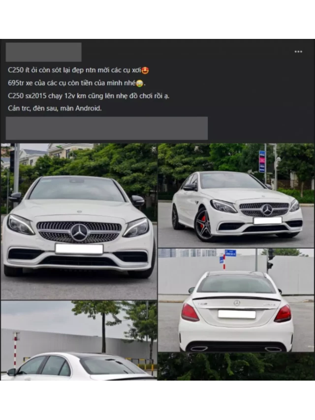   Lăn bánh gần 10 năm, Mercedes-Benz C250 AMG chào bán với giá 'lỗ' hơn một nửa so với giá ban đầu