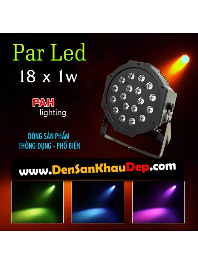   Đèn LED Pha Sân Khấu Giá Rẻ: Thay Đổi 7 Màu Đẹp Mắt